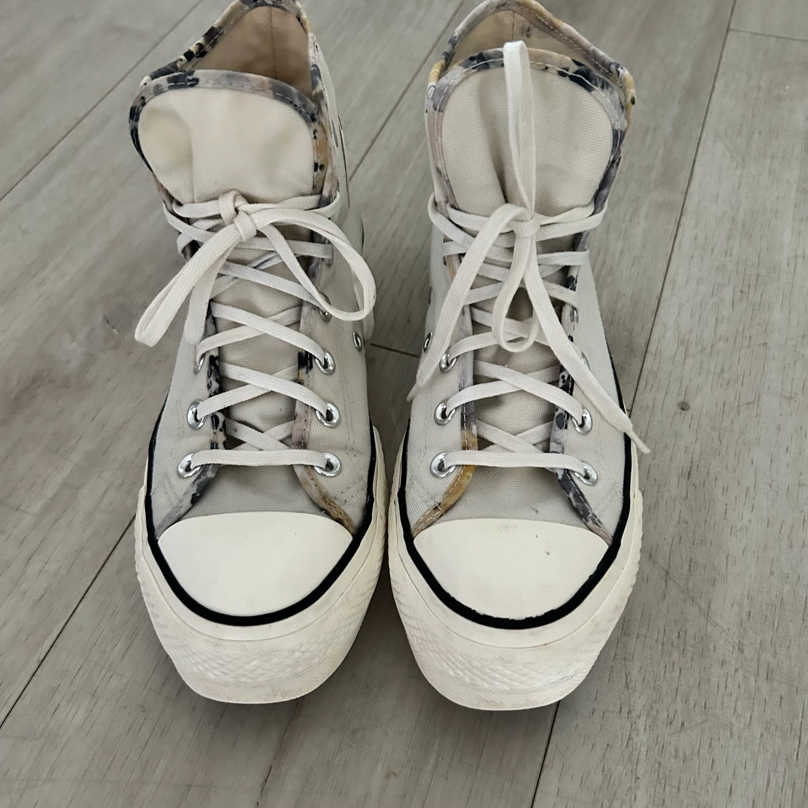 Converse All Star Lift / Platform High Top Sneakers Ecru / White – Size 38 – photo 2